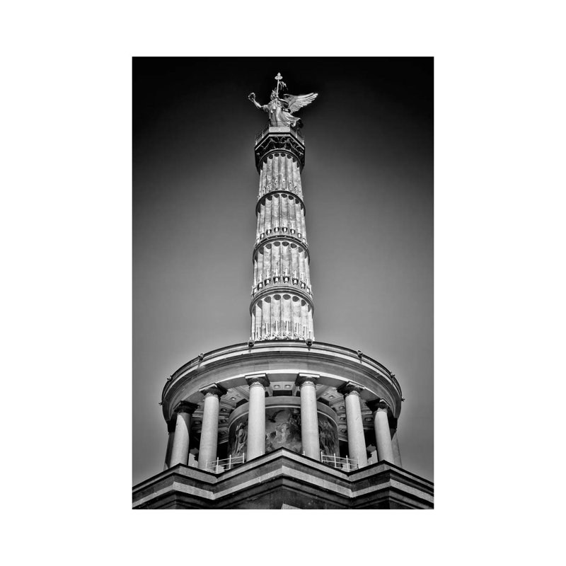 Berlin Victory Column by Melanie Viola - Wrapped Canvas Print, 20.32 cm H x 30.48 cm W