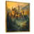 Toile avec cadre flottant or