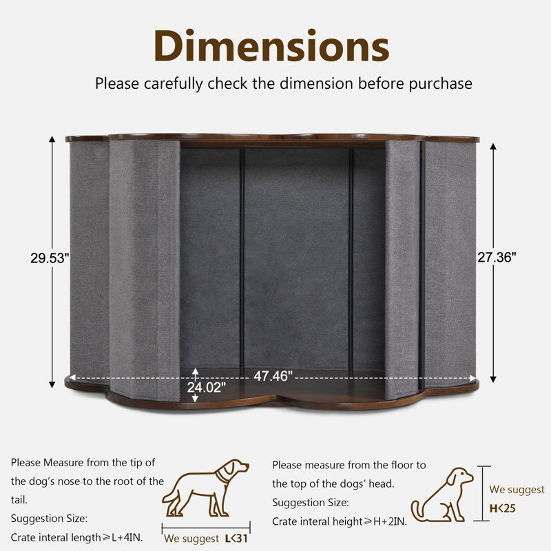 Meuble pour chien Tucker Murphy Pet ™, Brun