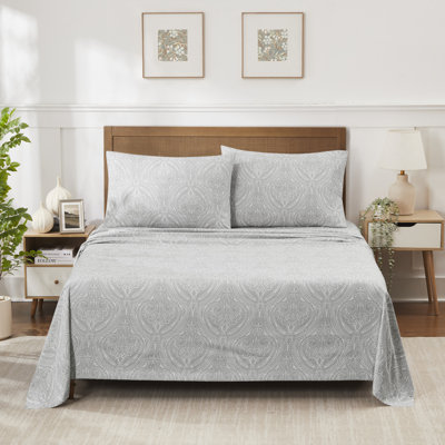 Printed Paisley Microfiber Sheet Set