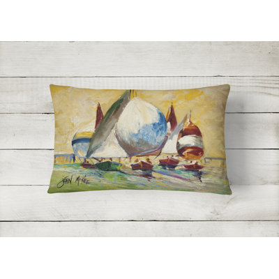 Outdoor Reversible Throw Pillow