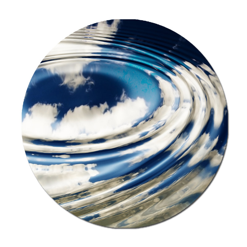 Ripple Print, 46" H x 46" W x 1.5" D