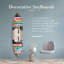 Oliver Gal Sleepy Cadi Cheetah Surfboard - Die-Cut Acrylic Glass Wall Art Sculpture