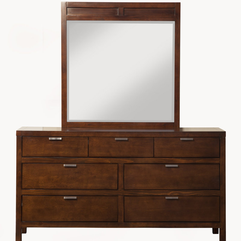 Commode 7 tiroirs avec miroir Milburn