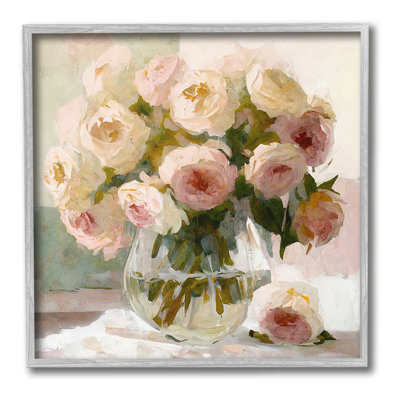 «Full Rose Blossoms», art de la giclée encadrée par Gina Kelly