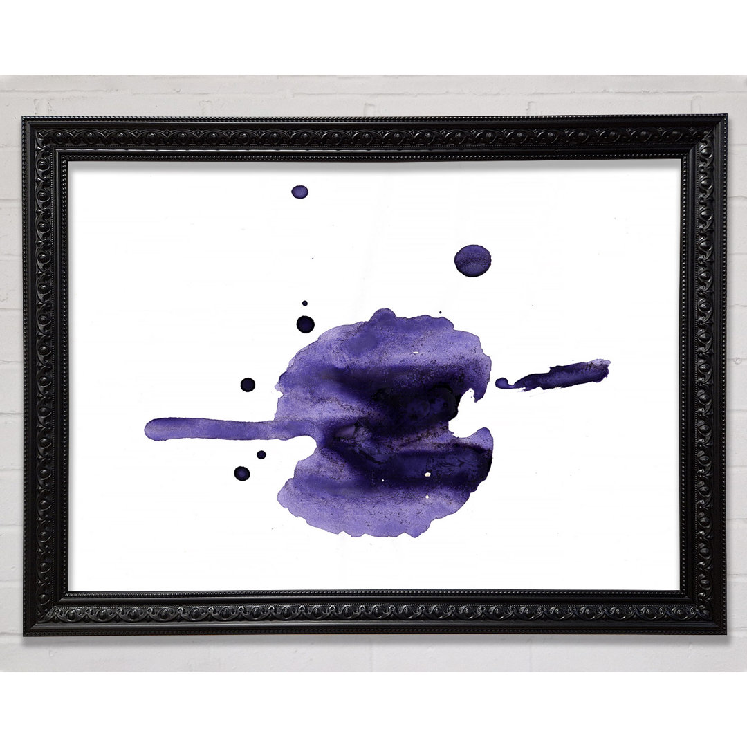 Flow Of Purple - Einzelne Bilderrahmen Kunstdrucke