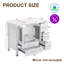 Ensemble de meuble-lavabo simple 48 po avec plateau en bois, lavabo vasque, robinet en alliage de zinc et pieds en bois massif Getzel-207491156-207491159