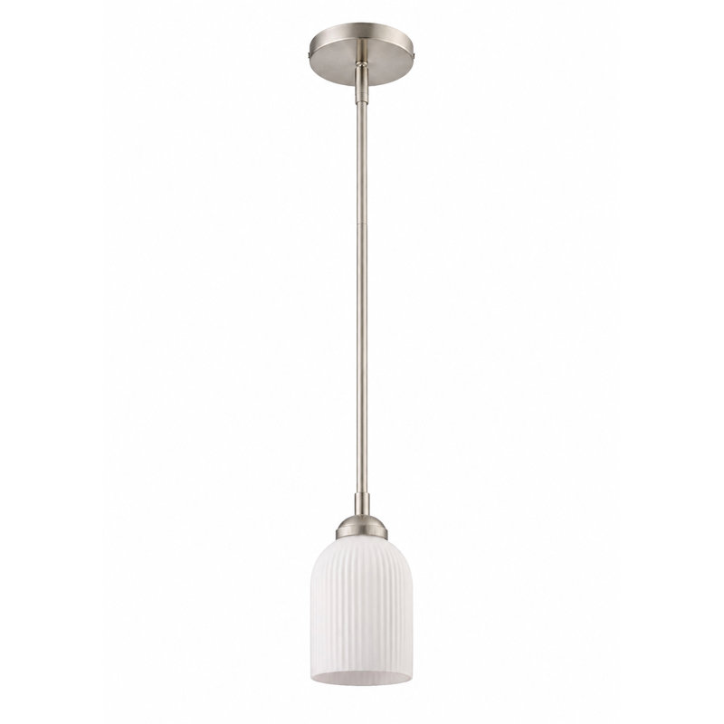 Luminaire suspendu 1 lumière, or brossé, Nickel brossé