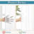 Privacy Non-See-Through Door Sheer White French Door Curtain-894627197