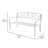Carennac Steel Outdoor Bench-28677141
