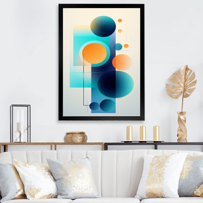 Indépendant de curiosité rétro - art mural géométrique moderne dans le salon