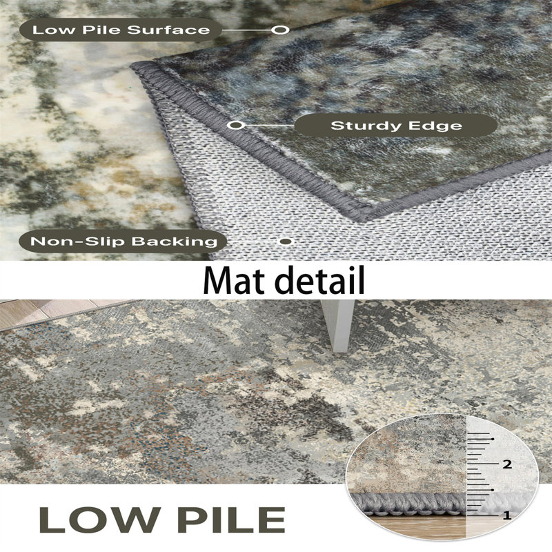 Tapis lavable à la machine Luxeliving, Rectangulaire 10 pi x 8 pi