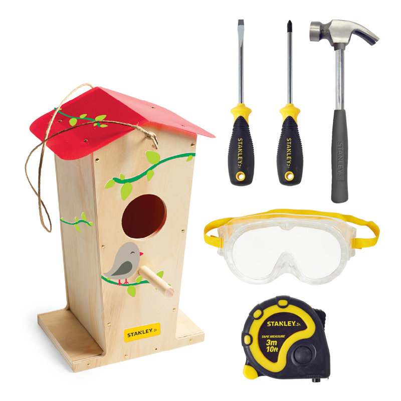 Ensemble de cabane à oiseaux et ensemble d'outils 5 pièces Stanley Jr