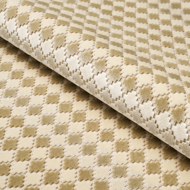 Tissu en velours Marrakech, Champagne