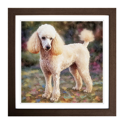 Poodle Post-Impressionism - Framed Print