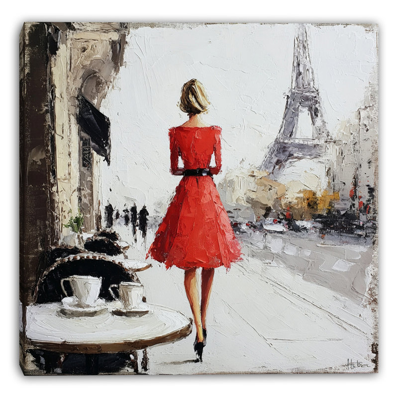 Art mural sur toile Paris Morning Elegance, H 20 po x l 20 po