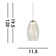Ruari 1 - Light Chrome LED Single Pendant
