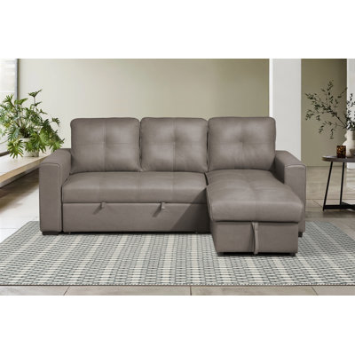 Canapé-lit Annaliese en microfibre / microsuède de 92,5 po de largeur