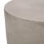 Table d'appoint d'extérieur en béton léger, table de bout MGO, gris clair
