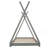 Twin Size House Platform Bed With Triangle Structure,Gray