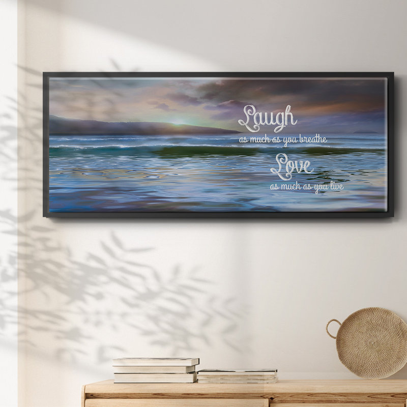 Laugh As Much- Framed Canvas