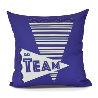 Goals, Gourds, and Gatherings Go Team Word Square Pillow Cover & Insert