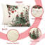 Coussins décoratifs de Noël 18 x 18 pouces, ensemble de 2 housses de coussin décoratives de Noël pour Noël