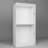 Scandinavian Style Wardrobe, White, 37.0 x 74.8 x 23.6 inches | 100% Melamine Coated Particle Board, Thickness: 0.7 inches | Numerous Shelves, Wall Mountable | Elegant & Functional Storage Solution for Modern Homes