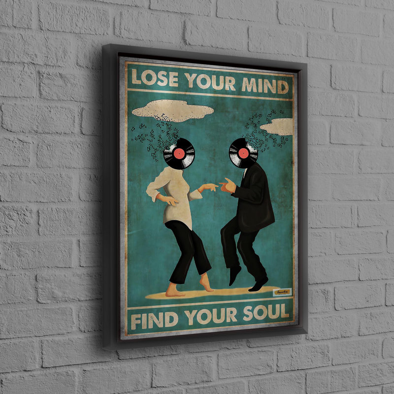 Print on Canvas, 30 cm H x 20 cm W, Framed Print without Mat, Black