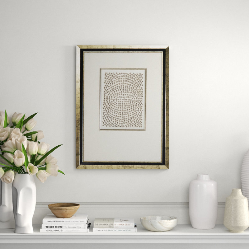 abstract paper framed art Framed Print