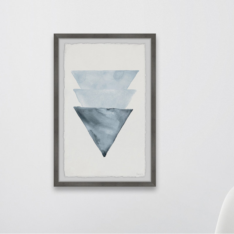 Linnie Triangles Overlap par Parvez Taj - reproduction de cadre photo, H 12 po x l 8 po x P 1,5 po