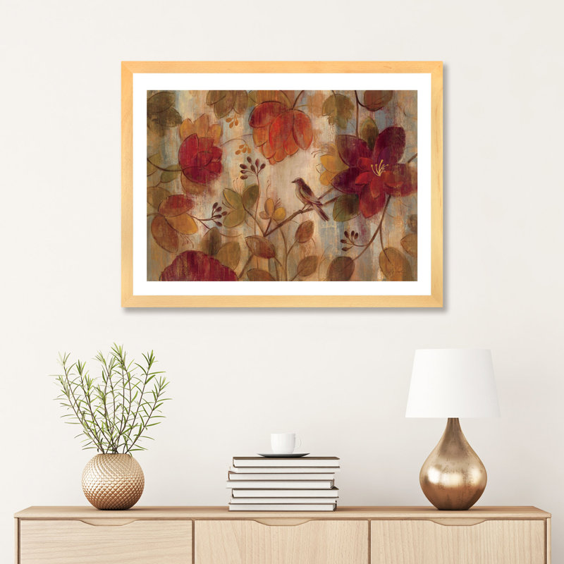 «Exotic Garden» par Silvia Vassileva - reproduction d'art, H 24 po x l 32 po x P 1 po, Cadre papier naturel