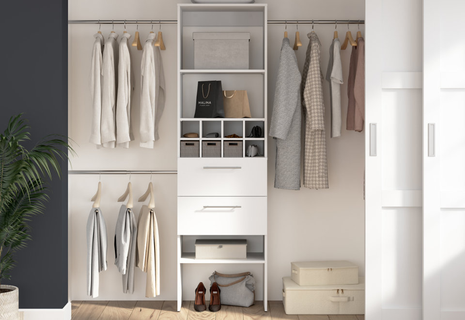 Carina Closet – Small-Space Closet Kits