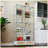 Modern Glass Display Cabinet with Large Drawers and LED lights for Living Room and Bedroom-1261674656