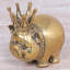 Figurine de très grand lit de porcs bronze