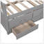 Daybed With Trundle And Drawers, Twin Size
