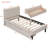 Upholstered Platform Bed With 2 Drawers-1210251145