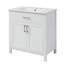 Meuble-lavabo de 30 pouces avec lavabo en céramique et beaucoup de rangement - le choix parfait pour les petites salles de bain-989351824