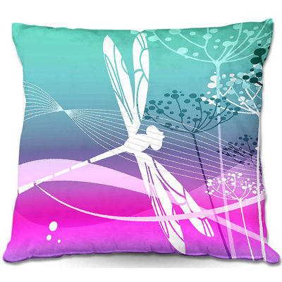 Housse de coussin carrée et insert dragonfly