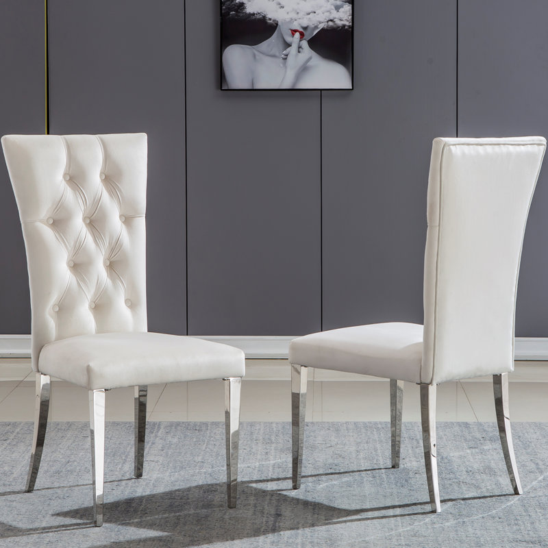 Chaise d'appoint Jayvian, gris, Argenté