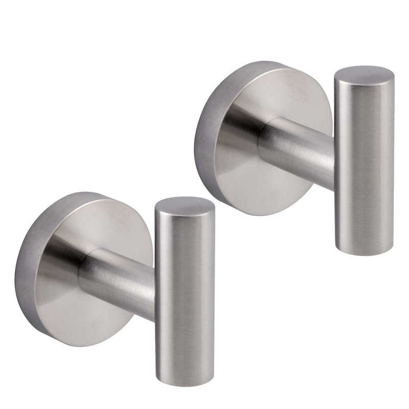 Porte-serviettes mural 2,55 po, Argent