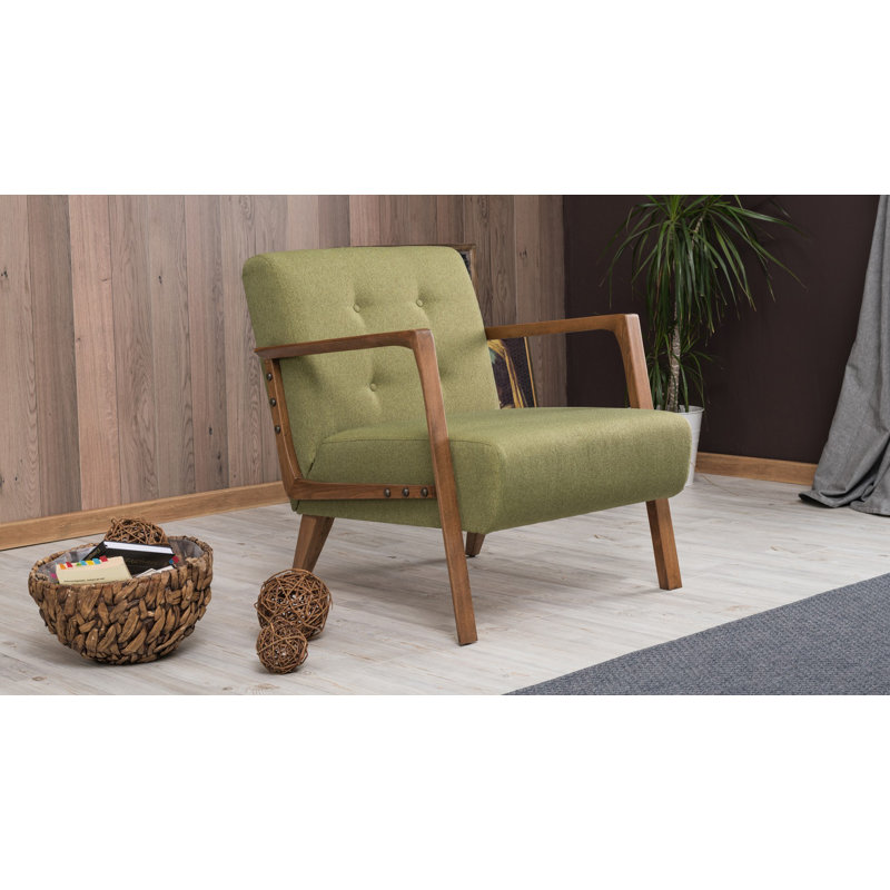 Sigel Upholstered Armchair, Green