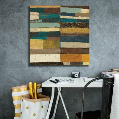  'Eileen 5 Blue' by Cheryl Warrick Canvas Wall Art, 26" x 26"
