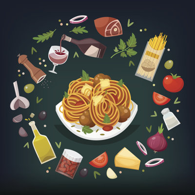 " Pasta Bolognese Dish "