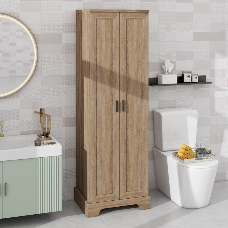 Armoire de rangement polyvalente 2 portes, Brun