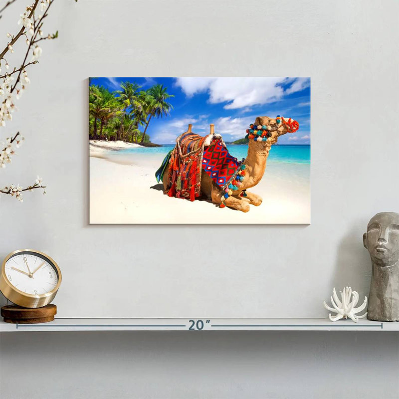 Beach Camel, 8" H x 12" W