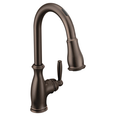Robinet de cuisine à poignée simple Brantford Smart Touchless avec Power Boost et Power Clean et avec accessoires