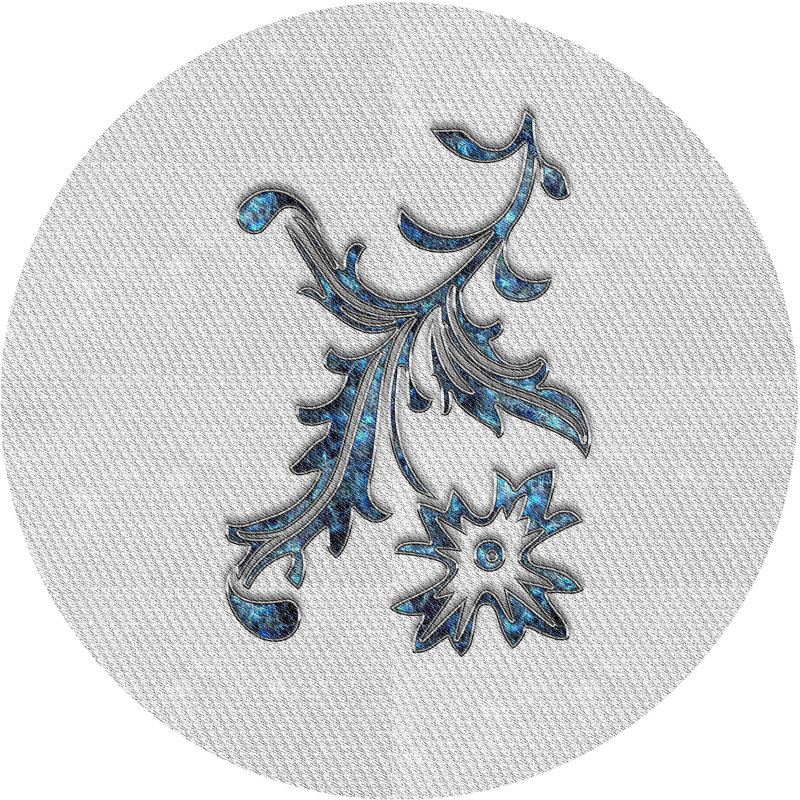 Tapis décoratif gris Iacovelli, Rond 8 pi
