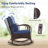 3 Pcs Rocking Bistro Set With Removable Cushions & Tempered Glass Top Coffee Table-1651914861