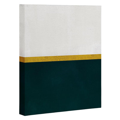 «Deep Green Gold and White», impression